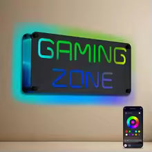 RGB Neon Gamer Sign – LED Mirror Wall Decor