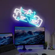 Race Car Neon Sign Racing Car Wall Decor