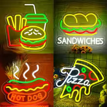 Burger Neon Sign