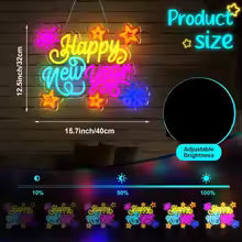 Retisee Happy New Year Neon