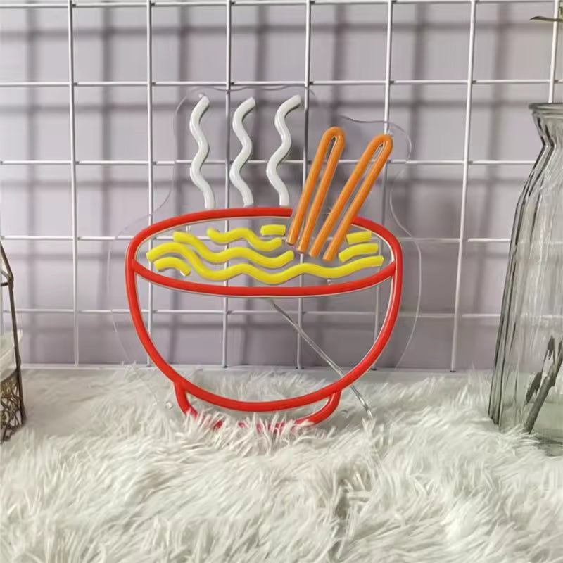 Noodles Neon Sign USB Dimmable Neon Lights
