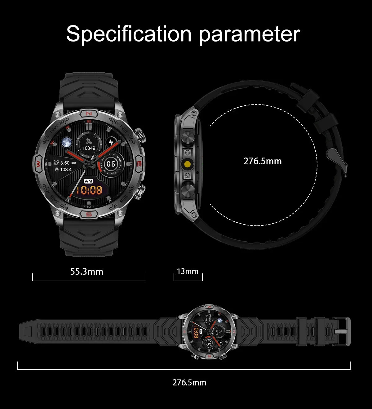 Outdoor Military Smart Watch