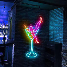 Sexy Martini Glass LED Sign
