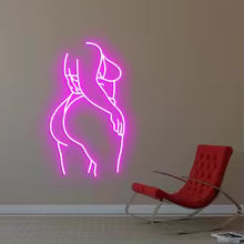Neon Woman Sign – Body Line Art Decor