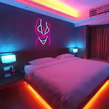 Neon Woman Body Light  Wall Art for Bars