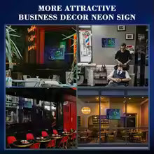 RGB Open Neon Sign Mirrored