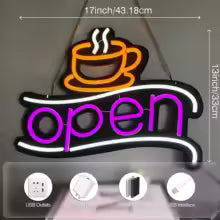 coffee bar neon light decoration sign