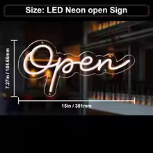 Open LED Neon Sign