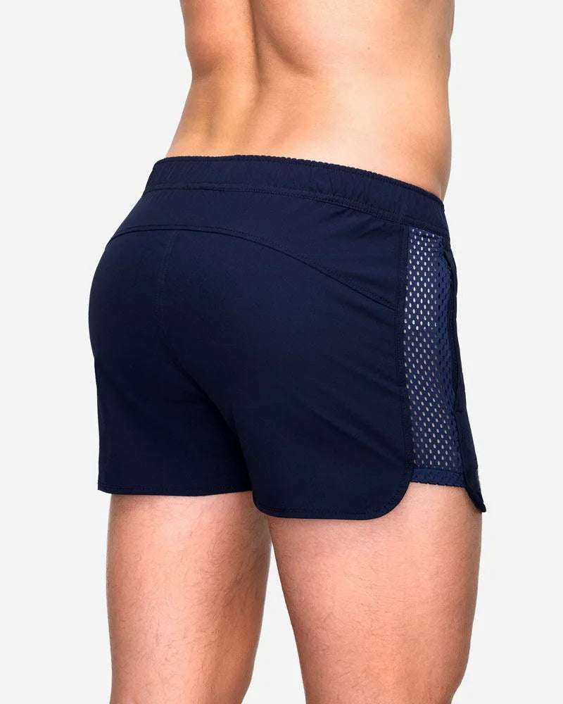 New Men Summer Elastic Mesh Training  Sports Shorts Sports Wear for Men Gym Running Shorts Sexy basketball shorts