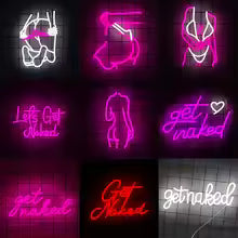Neon Lady Sign  Bar, Room, or Salon Decor