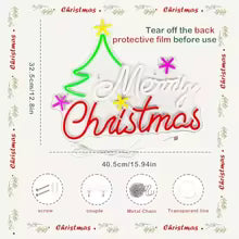 Merry Christmas Neon Sign