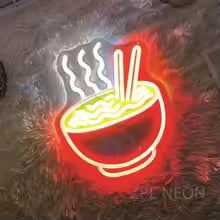 Noodles Neon Sign USB Dimmable Neon Lights