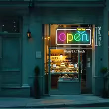 Open LED Neon Sign Business LED Neon
