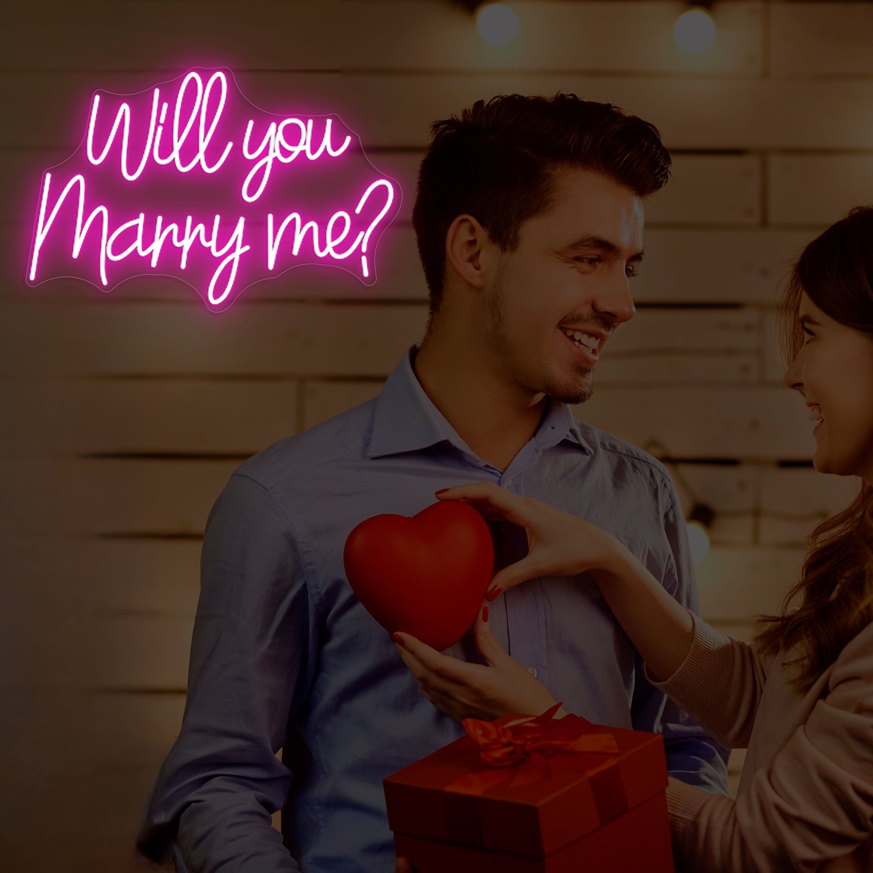 Will you marry me? Neon Sign