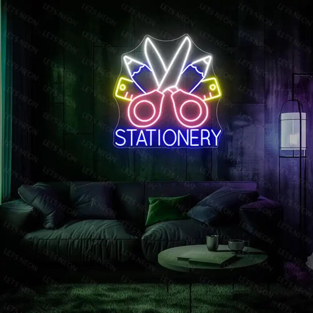 Stationery Neon Sign